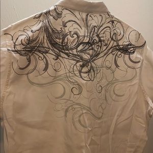 Men’s Button Up w/ Swirl Pattern